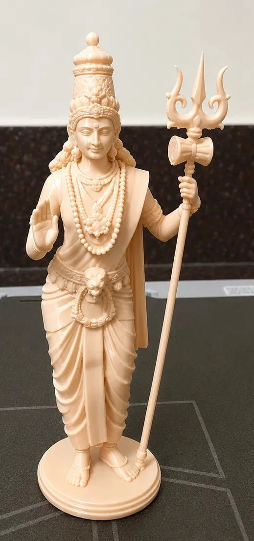 Durga Devi Goddess Sculpture – 3D Printed Hindu Shakti Divine Idol