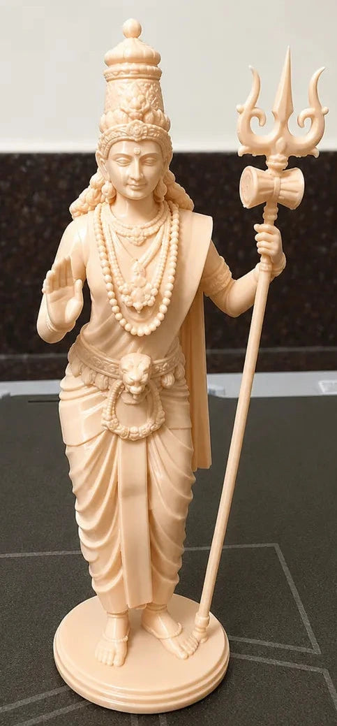 Durga Devi Warrior Goddess Idol – 3D Printed Maa Durga Hindu Figurine