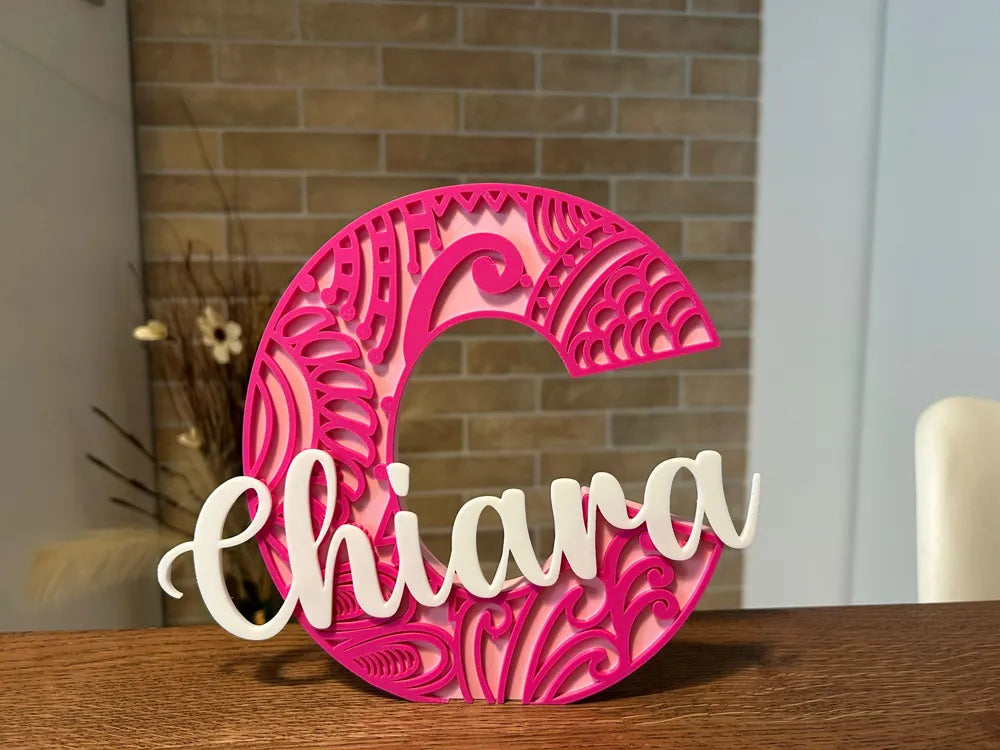 Customisable Letter Name Sign – 3D Printed Alphabet Decor
