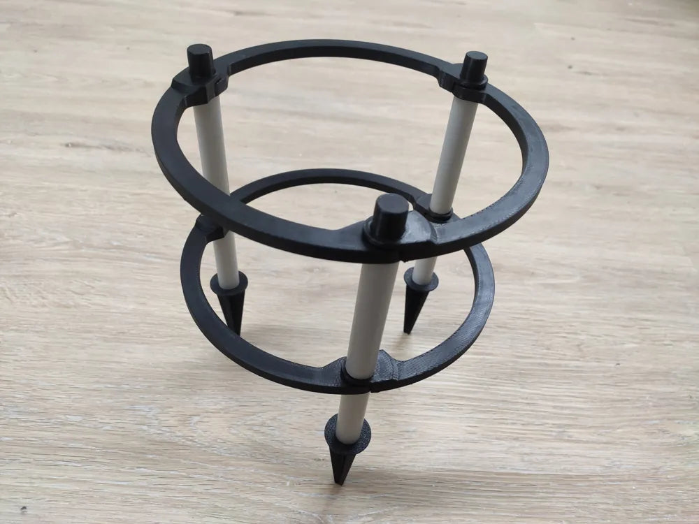 Modular Trellis and Tomato Cage – 3D Printed Snap-Together Garden Support