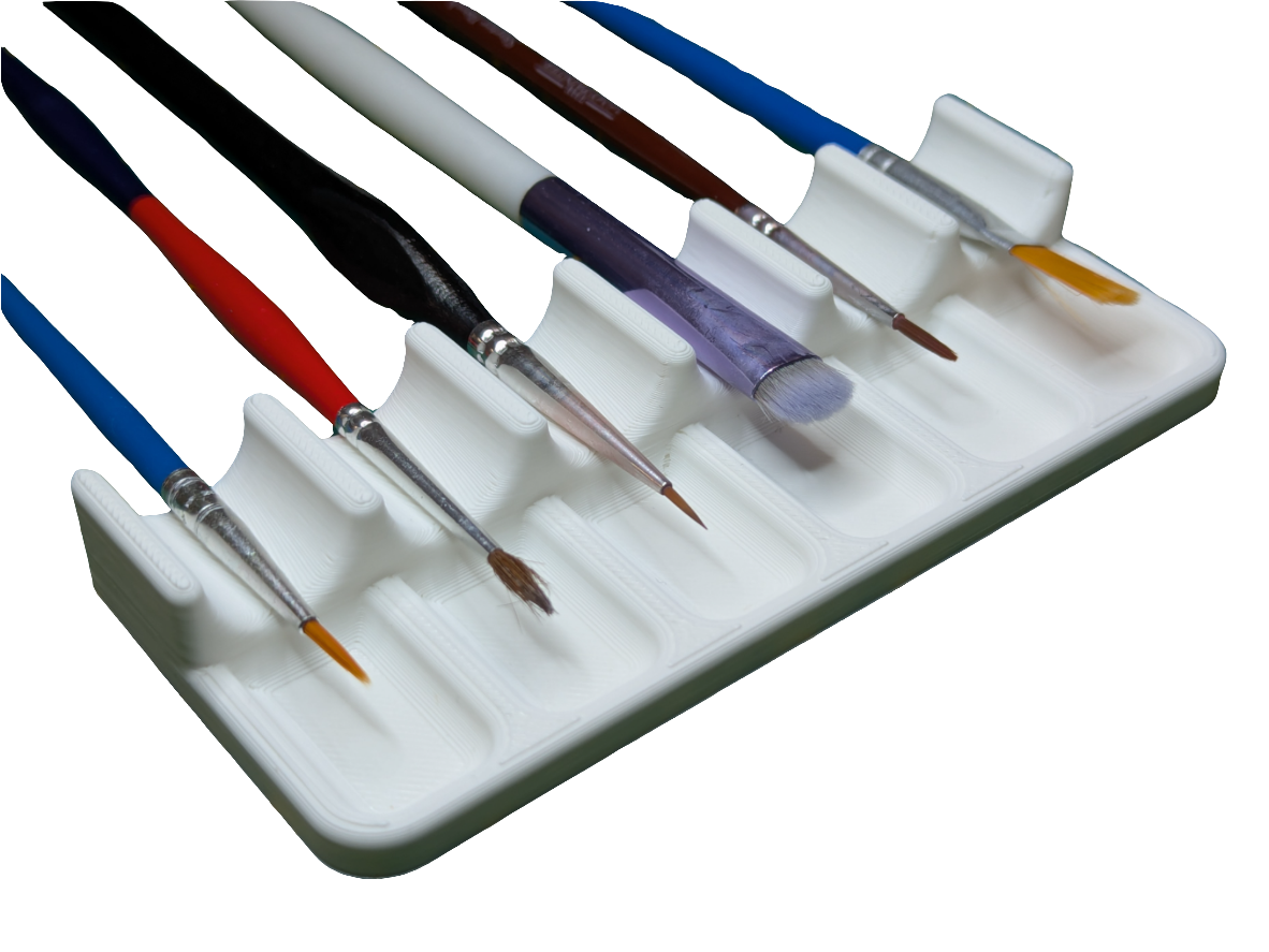 Paint Brush Holder – 3D Printed Artist Brush Stand