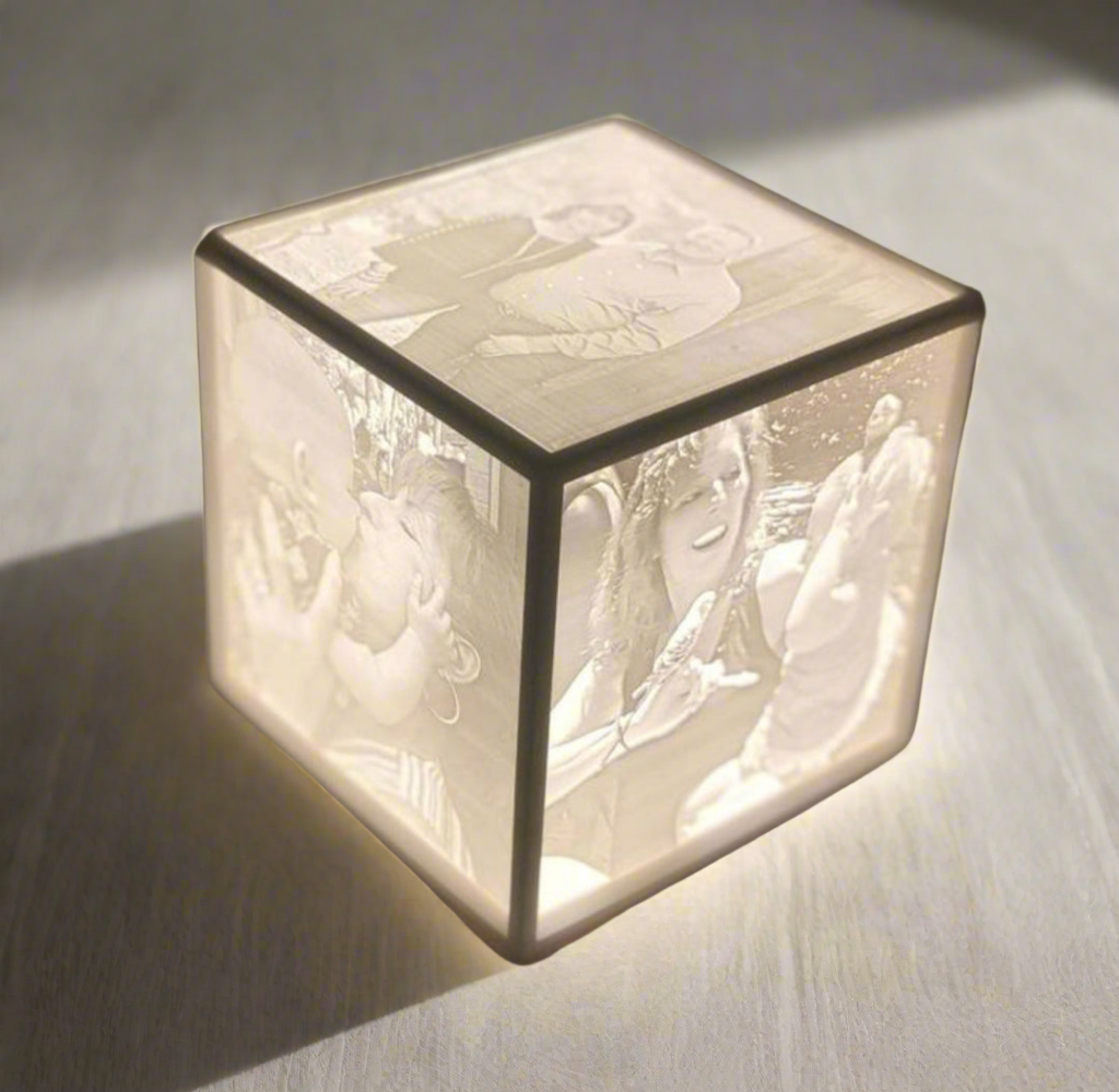 Custom Photo Lithophane – 3D Printed Memory Night Light