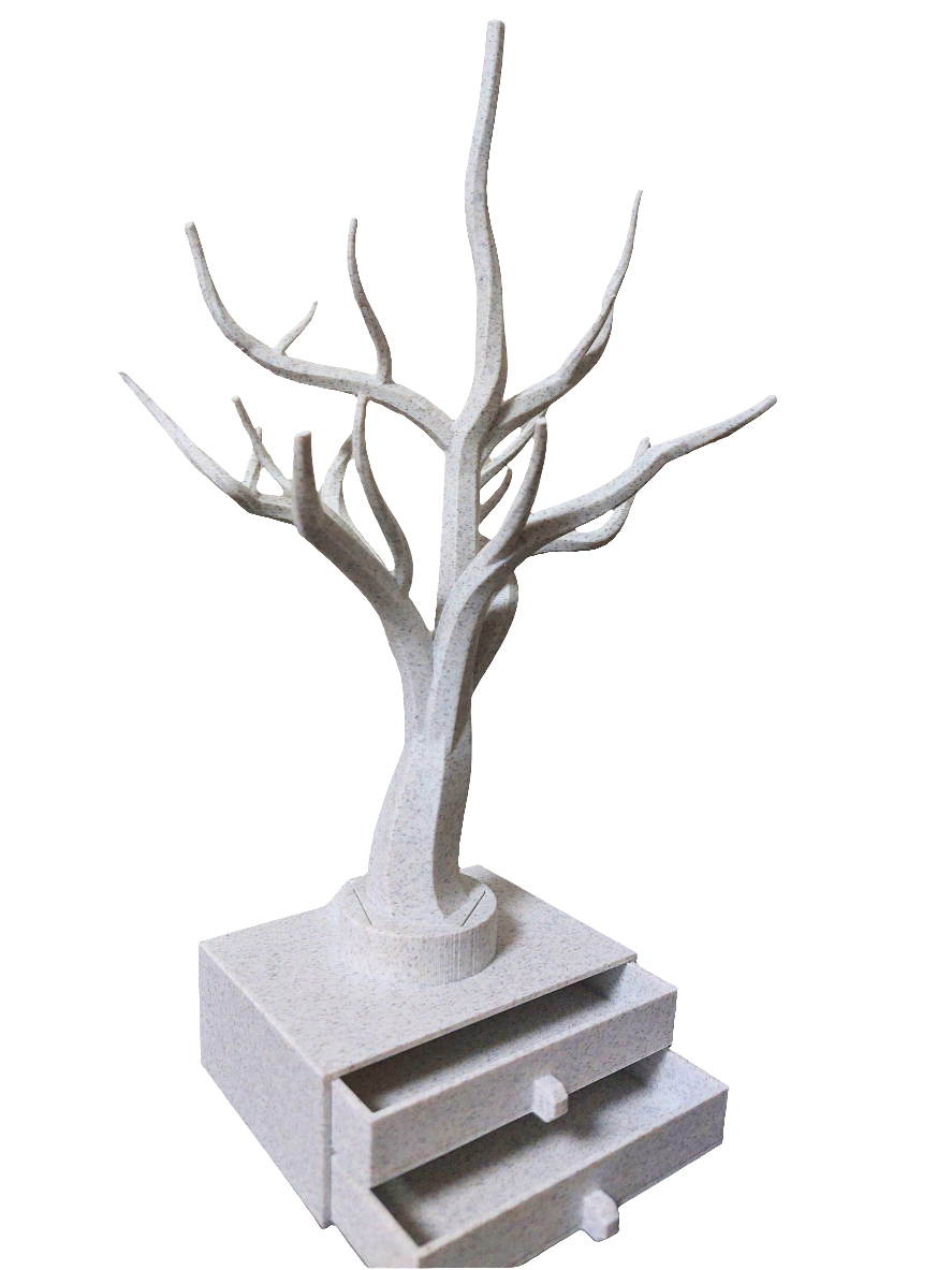 3D printed Jewellery holding tree stand by FOFUS