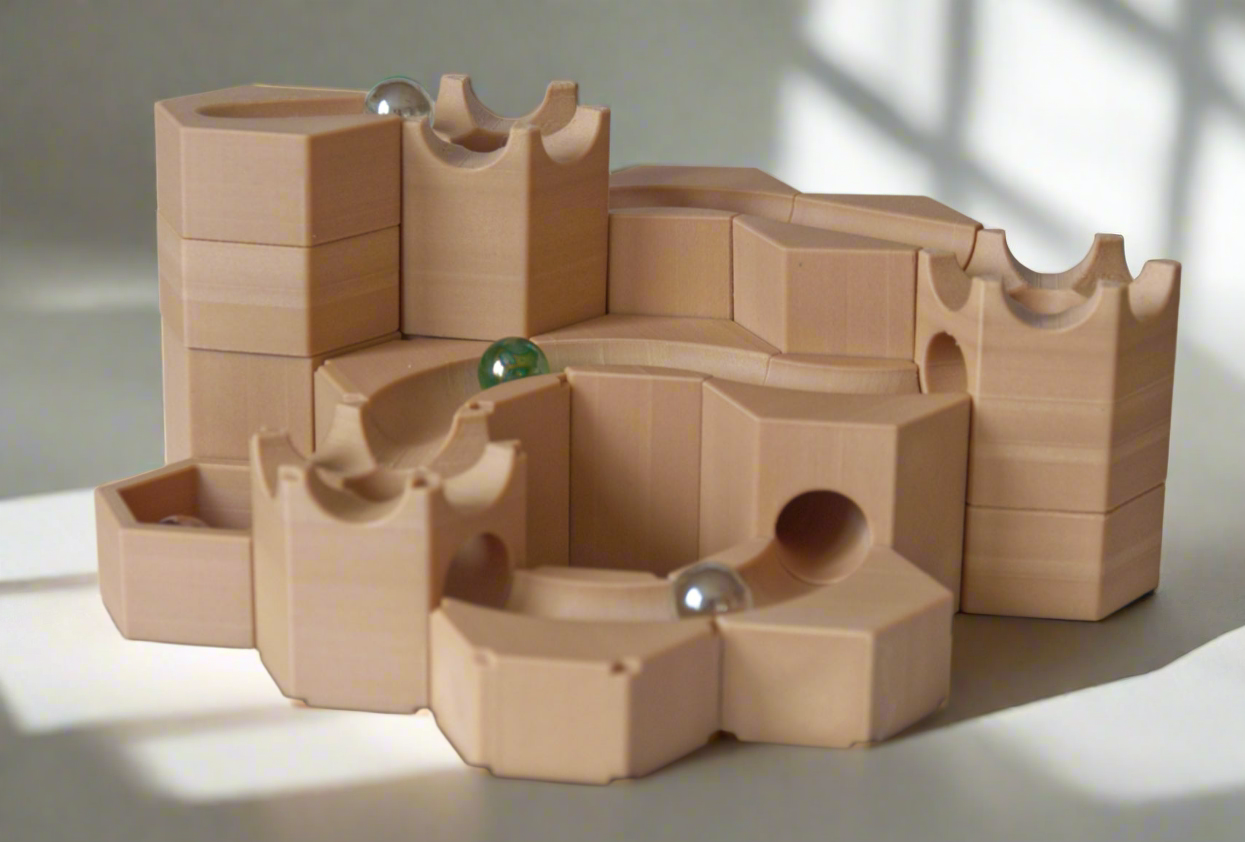 Marble Run Track – 3D Printed Logic and Creativity Toy