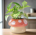 Mushroom shaped planter pot