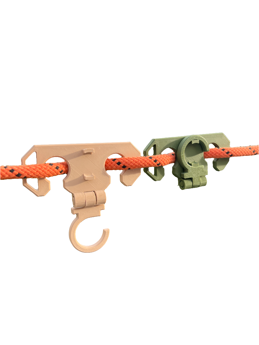 3D printed Foldable rope hook by FOFUS