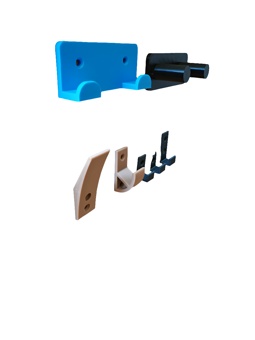 Wall Holders Set – 3D Printed Versatile Wall-Mount Organisers