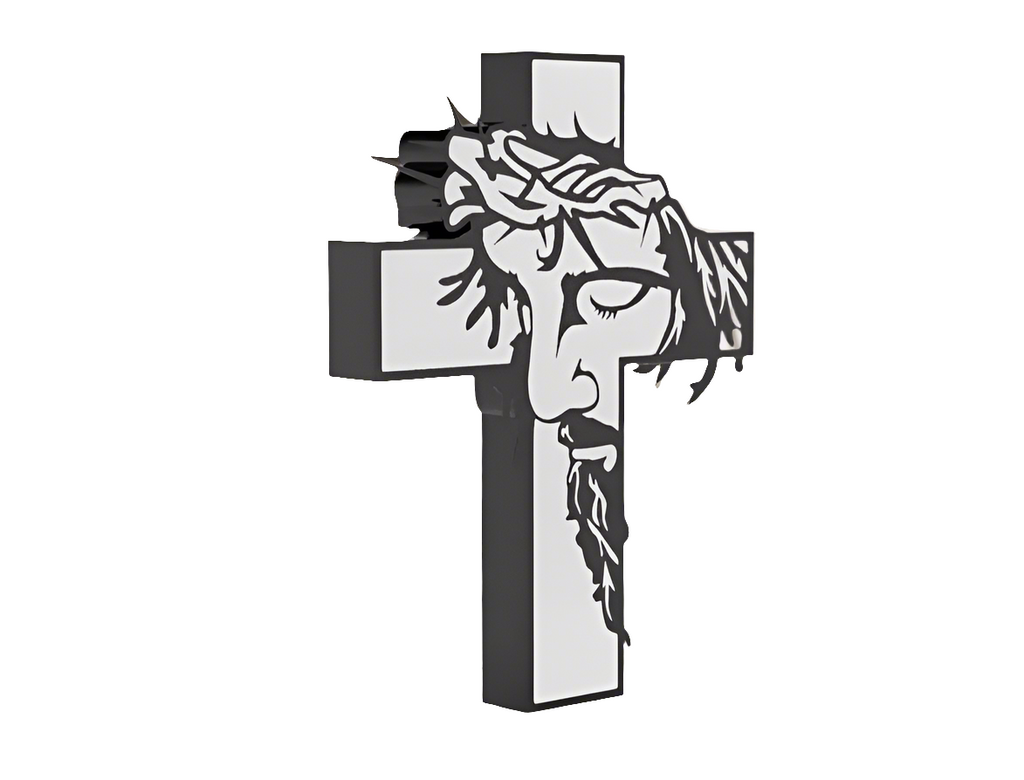Holy Cross Sculpture – 3D Printed Christian Religious Decor