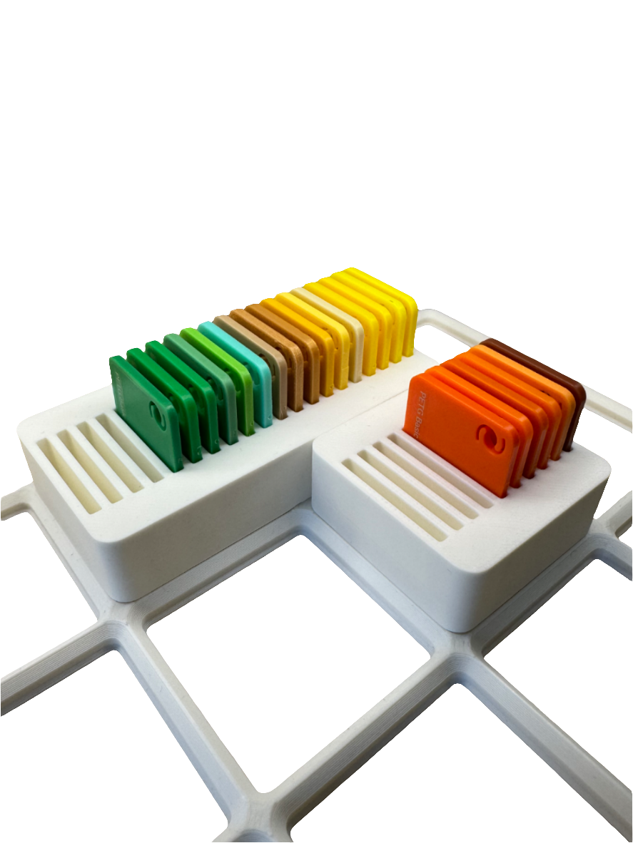3D printed Filament swatch holder by FOFUS