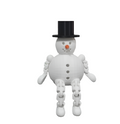 Snowman Sculpture – 3D Printed Festive Winter Home Decor