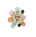 Paw Print Fridge Magnet – 3D Printed Pet Lover Kitchen Decor