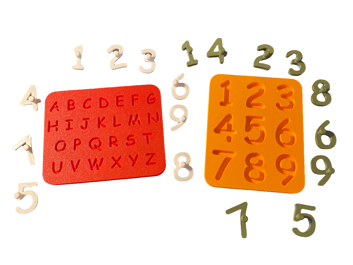 Alphabet and number learning kit