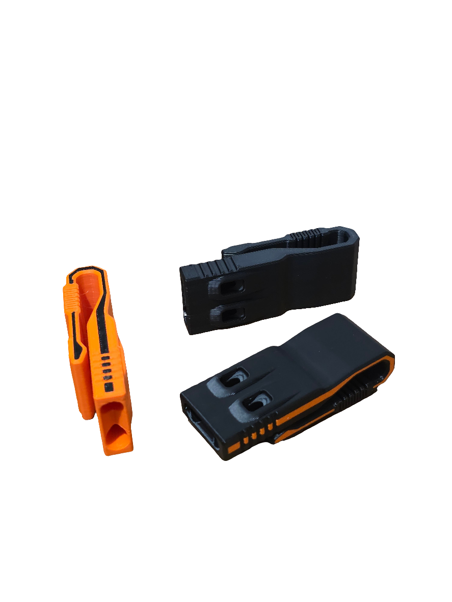 3D printed Survival Whistle with Clip by FOFUS
