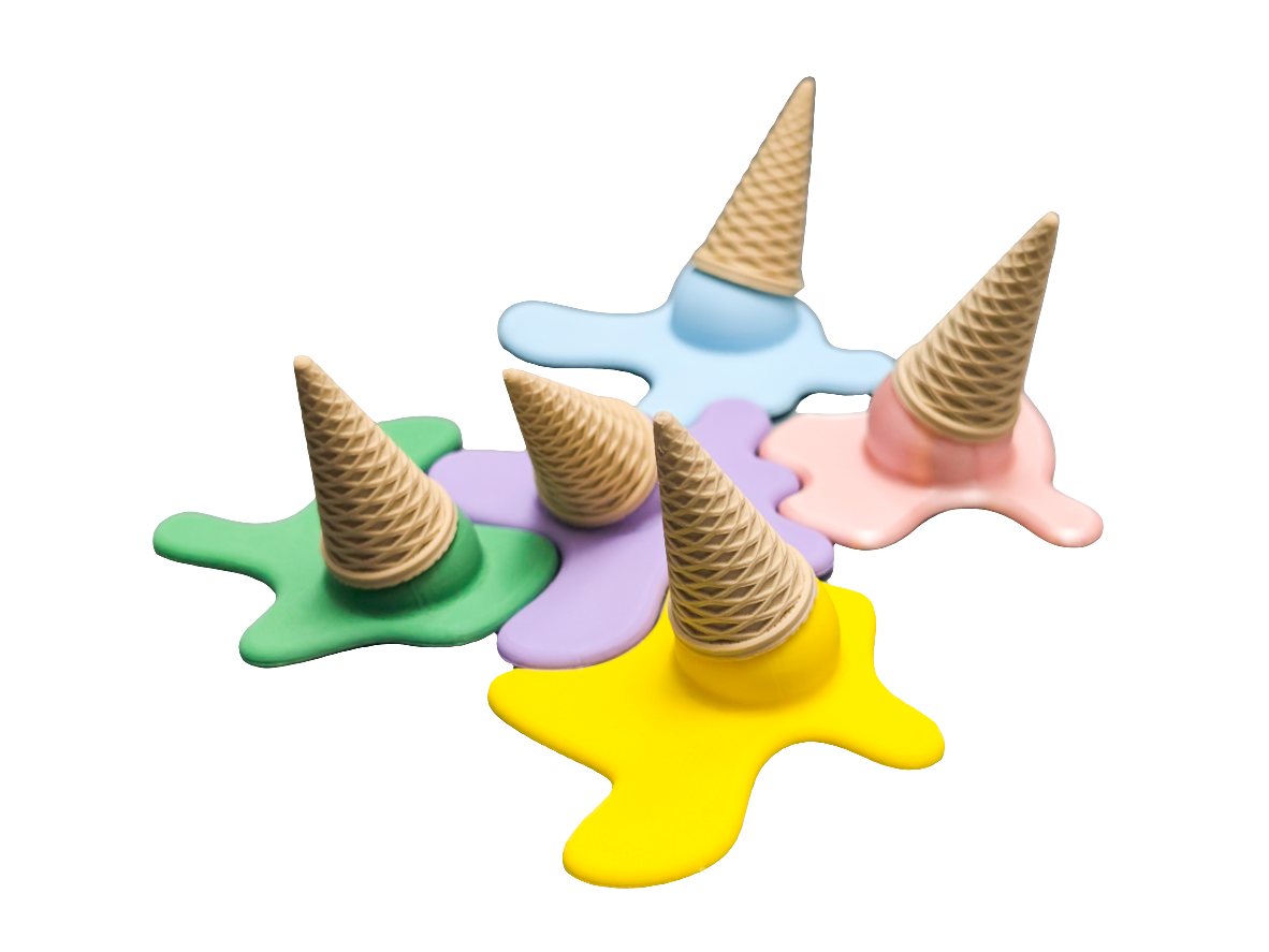 Ice Cream Fridge Magnets – 3D Printed Kitchen Decor Set