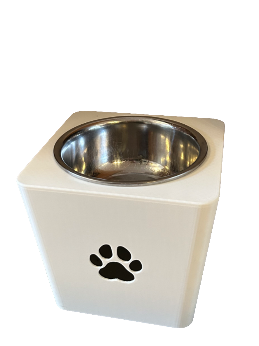 3D printed Raised pet feeding bowl by FOFUS