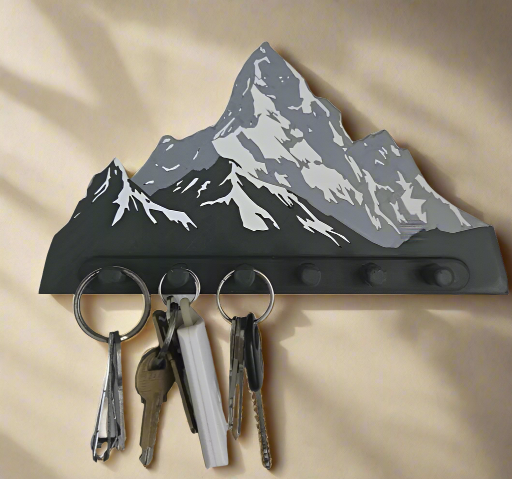 Wall Key Holder – 3D Printed Elegant Entryway Key Rack