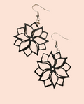 Floral Drop Earrings – 3D Printed Delicate Fashion Jewellery