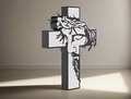 Holy Cross Sculpture – 3D Printed Christian Religious Decor