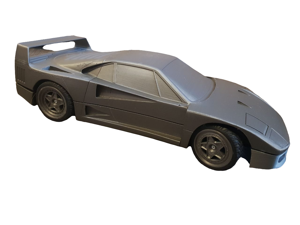 Detailed Mini Car Model – 3D Printed Scale Vehicle Collectible