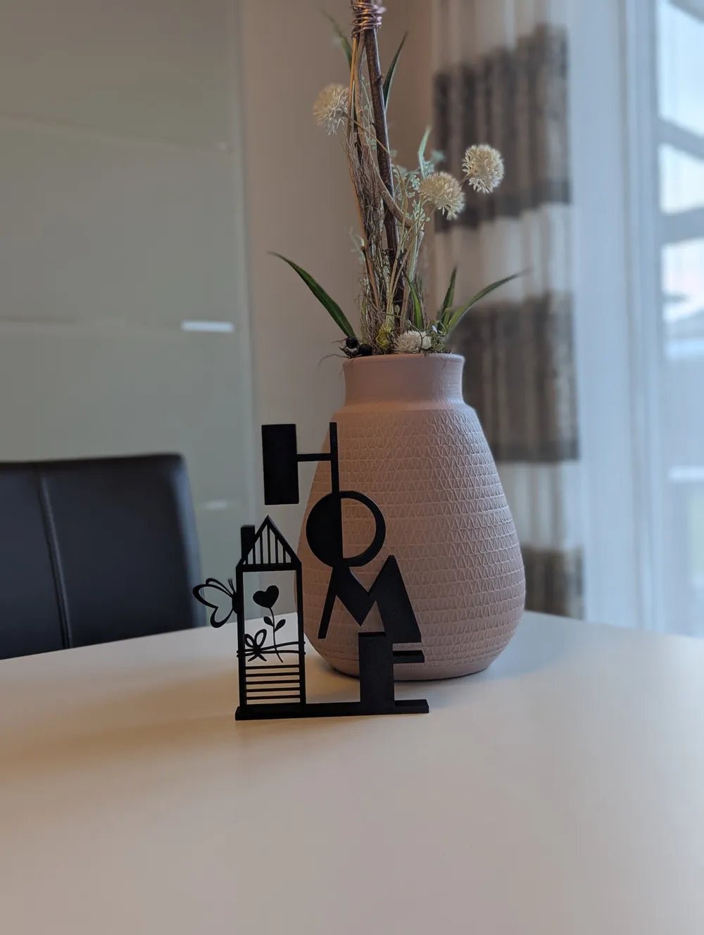 Decorative HOME Vertical Stand – 3D Printed Freestanding Home Sign