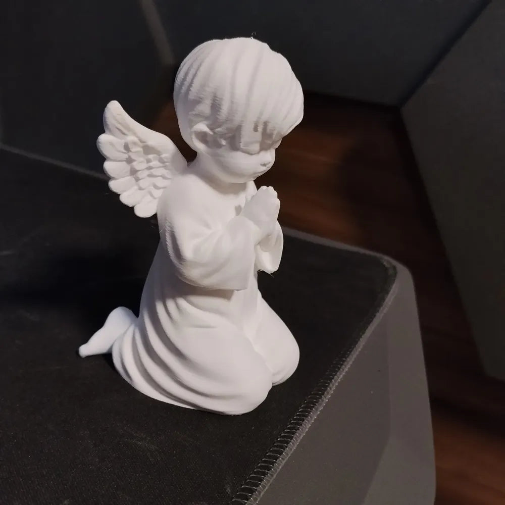 First Communion Praying Angel Figurine – 3D Printed Christian Gift