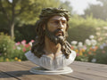 Jesus Christ Bust with Crown of Thorns – 3D Printed Sacred Sculpture