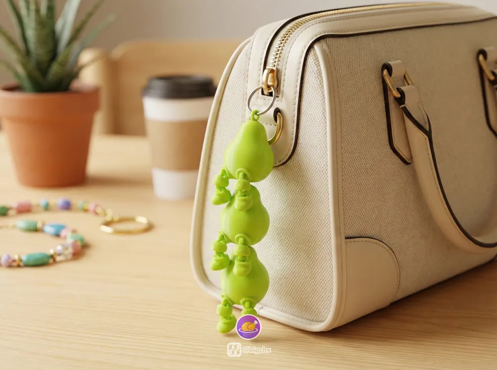 Articulated Fruit Keychains