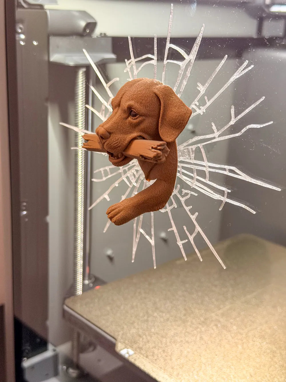 The Unstoppable Dog Collectible – 3D Printed Bold Dog Character Figurine