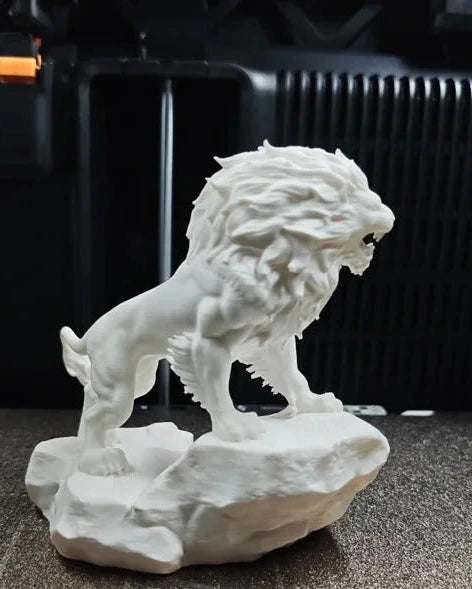 Lion Figurine – 3D Printed Majestic Wildlife Collectible Sculpture