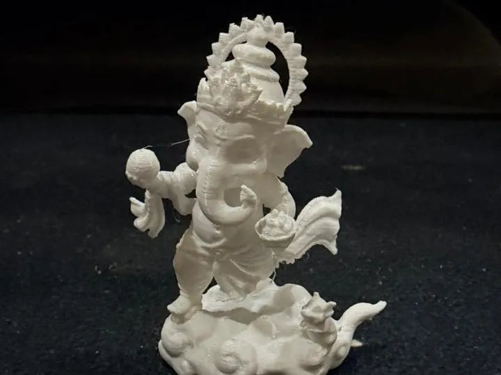 Running Lord Ganesha with Laddu – 3D Printed Joyful Dynamic Ganpati Idol