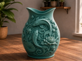 Koi Harmony Vase – 3D Printed Japanese-Inspired Sculptural Koi Vase