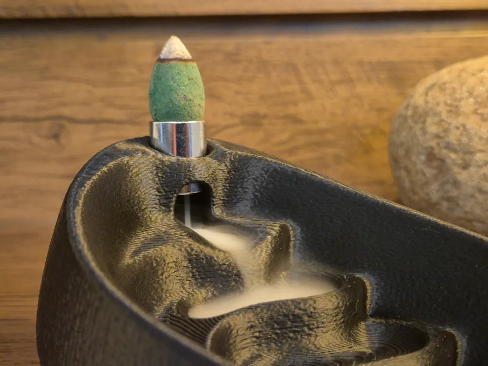 Minimalist Backflow Incense Burner – Metal Insert