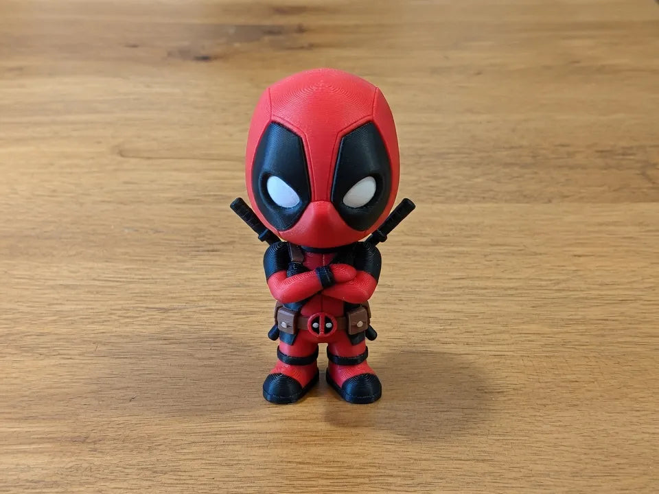 Deadpool Arms Crossed Mini Figure – 3D Printed Marvel Collectible
