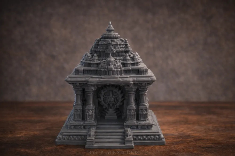 Nataraja Table Top Mandir – 3D Printed Lord Shiva Cosmic Dance Temple