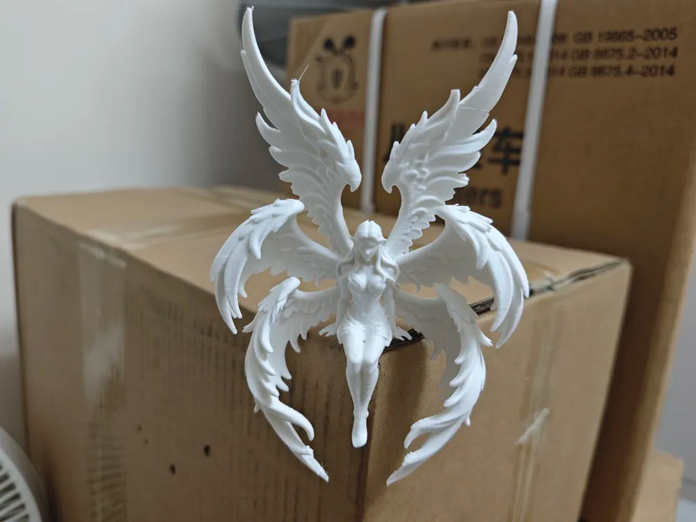 Sitting Angel Desk Corner Decor – 3D Printed Serene Figurine