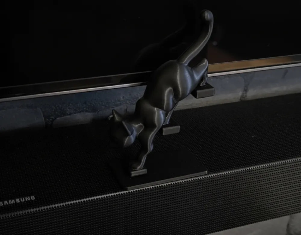 Cat on Stairs Decoration – 3D Printed Whimsical Feline Home Figurine