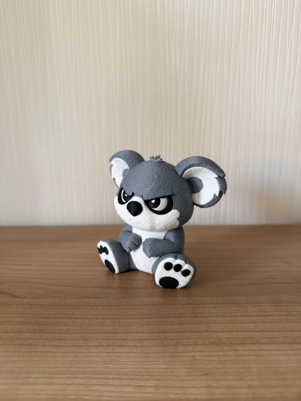 Grumpy Koala Figurine – 3D Printed Humorous Desk Companion