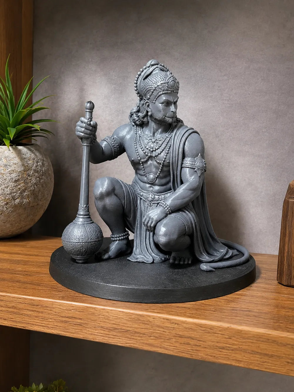 Hanuman Ji Bajrangbali Sculpture – 3D Printed Hindu Deity Idol