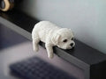 Sleepy Maltese Monitor Buddy – 3D Printed Cute Dog Desk Figurine