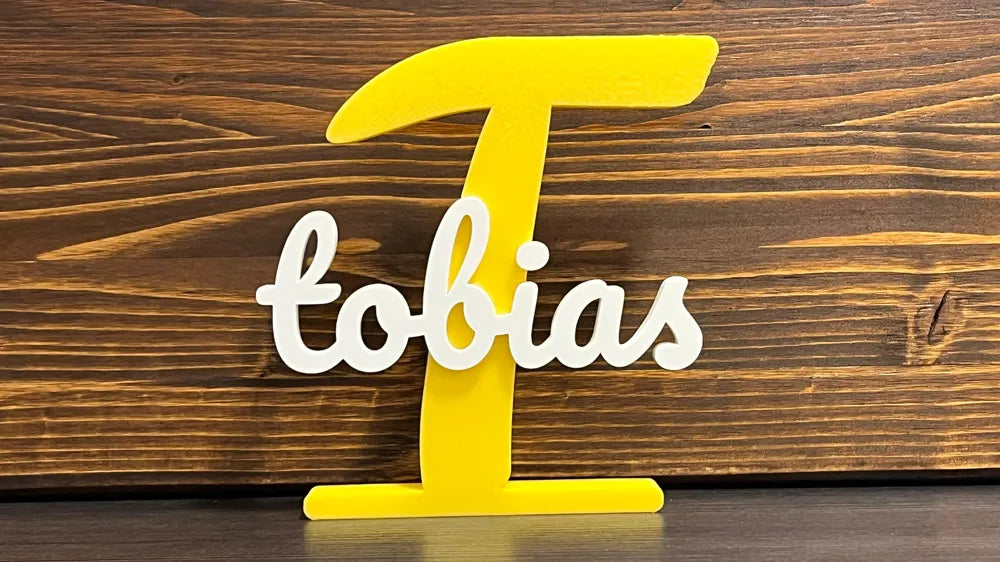 Customisable Initials and Name Stand – 3D Printed Premium Display