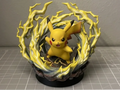 Pikachu's Spark Figurine – 3D Printed Dynamic Pokémon Collectible