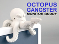 Octopus Gangster Monitor Buddy – 3D Printed Desk Screen Figurine