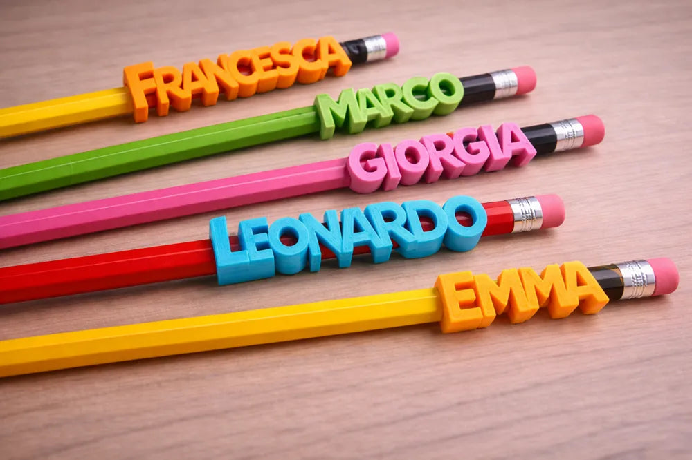 Parametric Pencil Name Tag – 3D Printed Custom Slide-On Label
