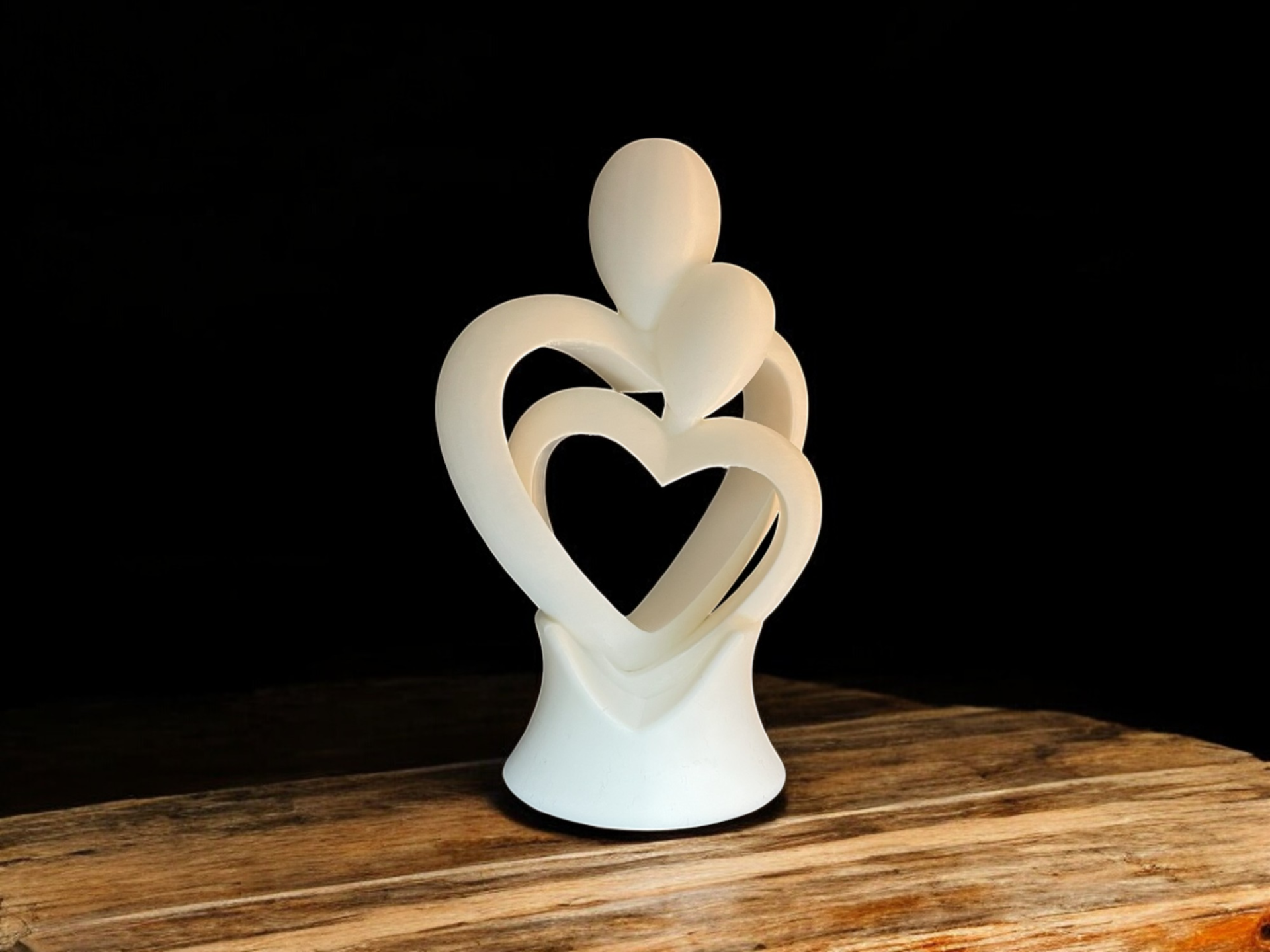 3D printed Lovers Sculpture - Valentine's Day Romantic Gift and Home Decor by FOFUS