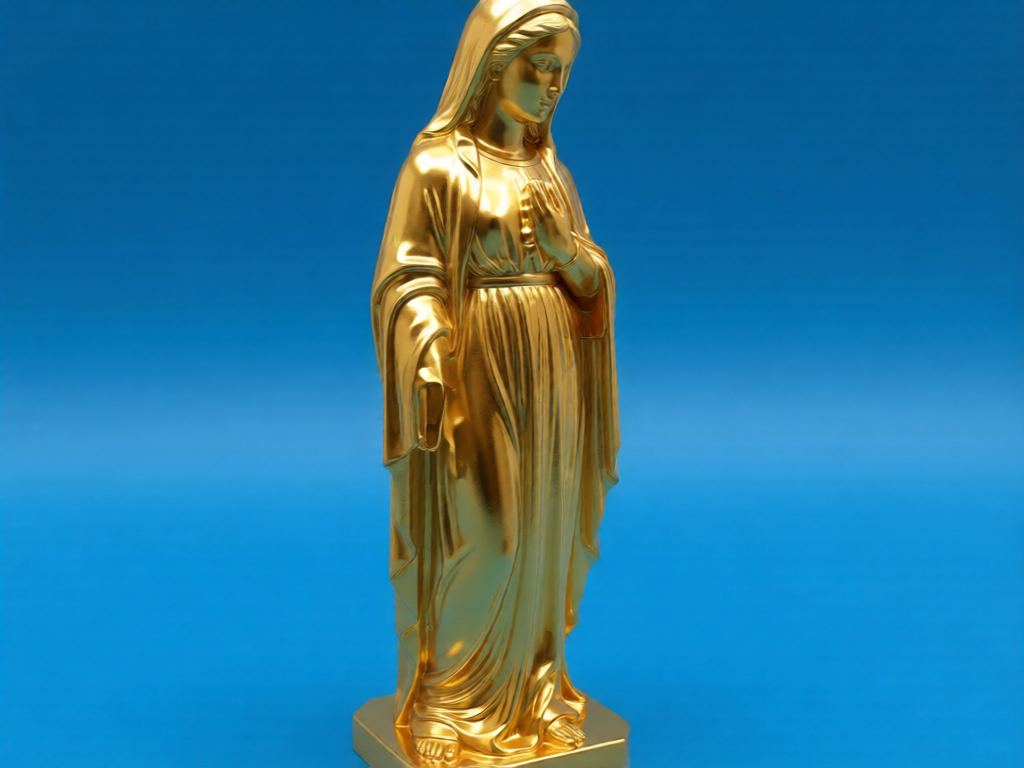 Sacred Serenity Virgin Mary Statue – 3D Printed Our Lady Idol